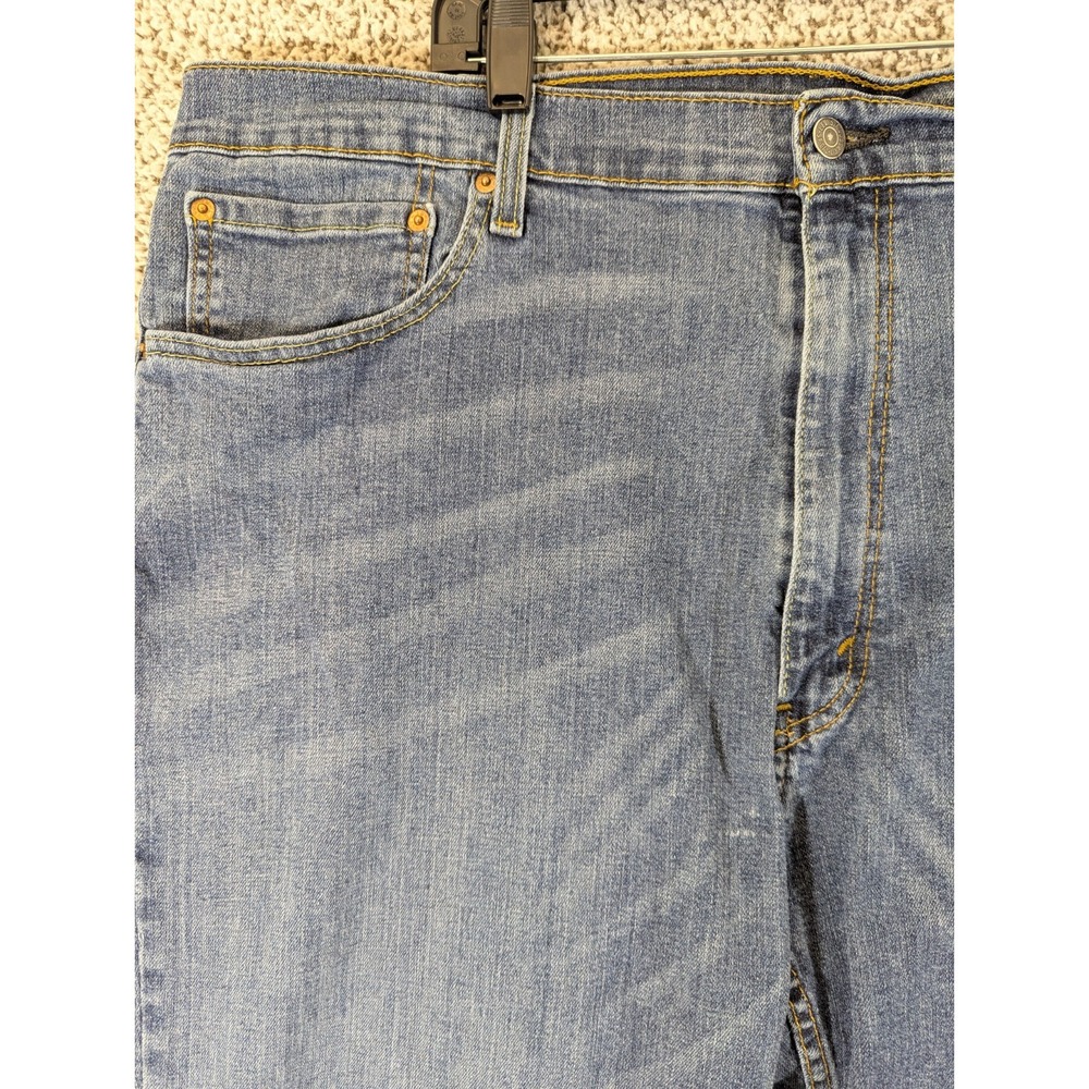 Levis 559 Men's Jeans Size 42x28 (Tag 44x30) Blue Distressed Worn Denim - Picture 5 of 12